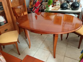 Mesa Comedor Extensible Cerezo Macizo