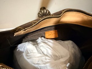 Bolso de tienda local con  Monogram Marrón Beige