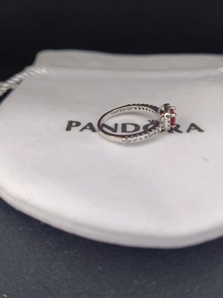 Anillo Pandora Corazón Rojo S925