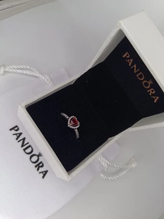 Anillo Pandora Corazón Rojo S925
