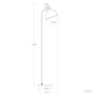 Lampada da terra a braccio flessibile