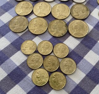Lote 46 monedas antiguas Francia Francos