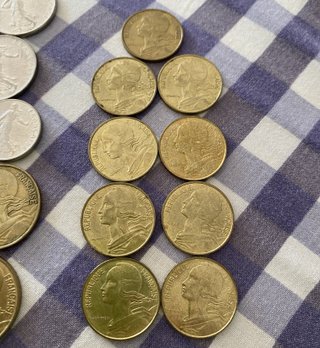 Lote 46 monedas antiguas Francia Francos