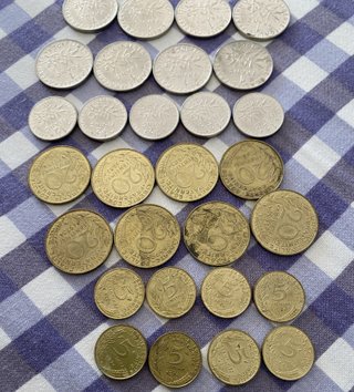 Lote 46 monedas antiguas Francia Francos