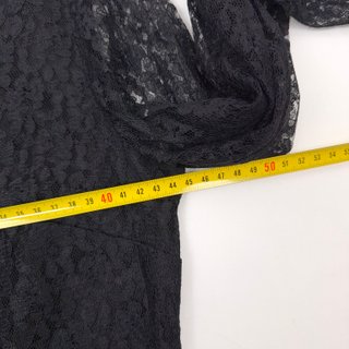 Blusa de encaje negro vintage Tern De Luxe talla XS S