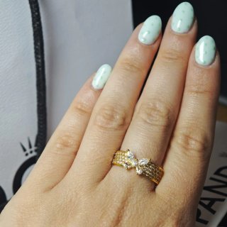 Anillo Pandora Mariposa Circonitas Brillante