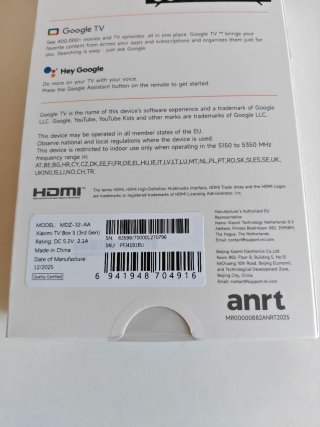 Xiaomi Mi TV Box S 3ª Gen 2/32gb Google TV 4K