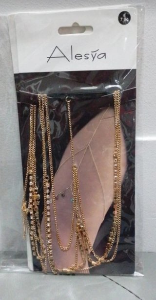 Collana gamba Alesya 2 pezzi oro mai usati