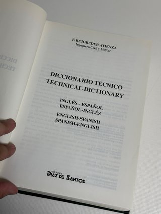 Diccionario técnico ING/ESP ingeniería