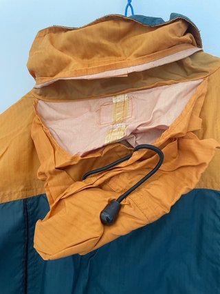 Cortavientos Vintage Oversize Naranja y Verde