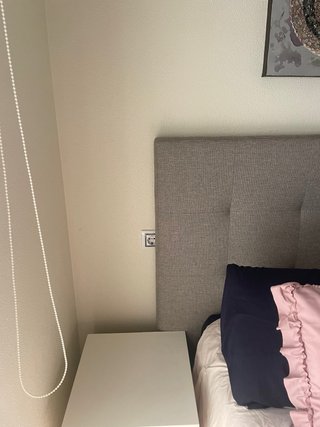 Cabezal/cabecero Cama Tapizado Gris