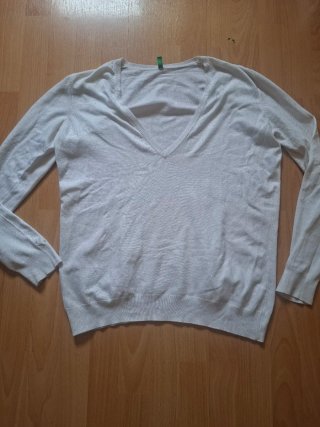 Jersey fino mujer blanco
