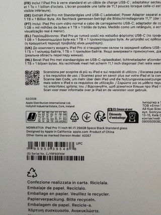 iPad Pro M5 256 GB 11 2026