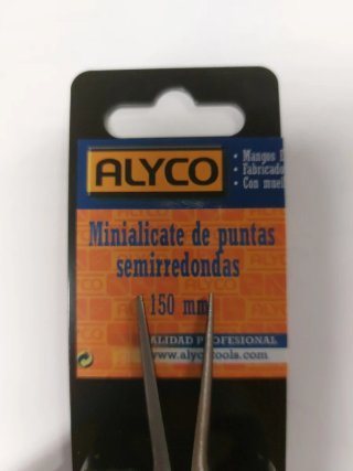 Alicate de puntas semirredondas Alyco 150mm