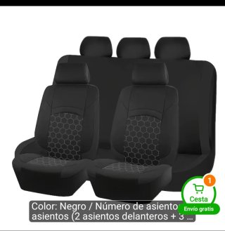 Juego 9 Fundas Asientos Coche Universales