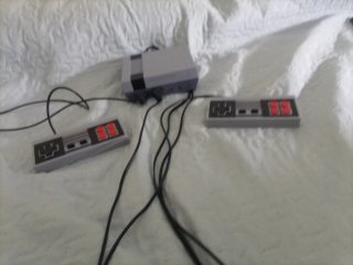 Consola Retro Gris con 2 Mandos