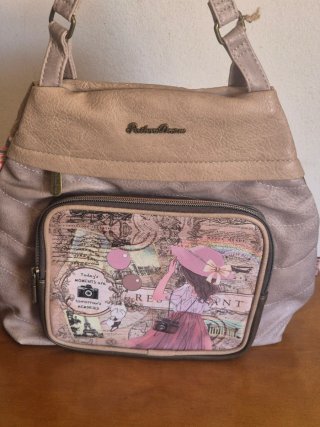 Bolso Sweet Candy Beige y Rosa