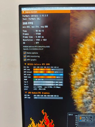 Nvidia GEFORCE RTX 3090 24GB EVGA FTW3