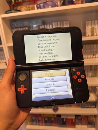 New nintendo 3Ds XL naranja + funda
