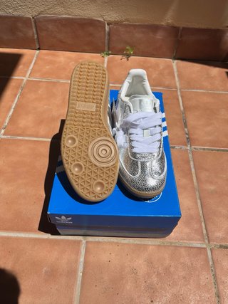 Adidas Samba Plata Talla 39 Nuevas