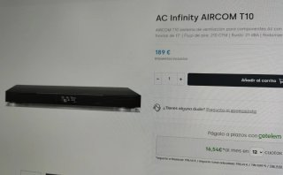 AC Infinity AIRCOM T10 Ventilador AV Negro. Leer