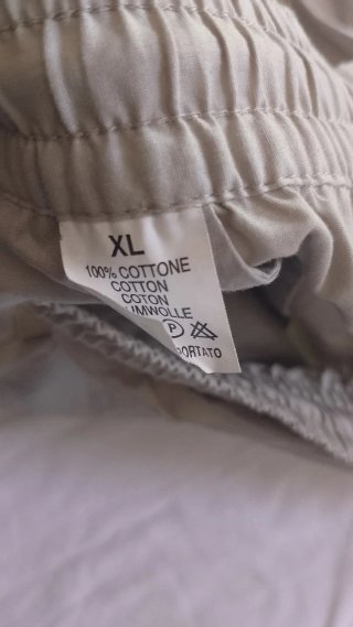 Pantaloni cargo uomo beige Cotone leggero estivo