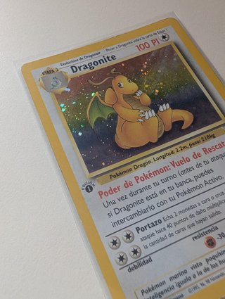 Dragonite Fossil 4/62 1ª Edición Español Pokemon
