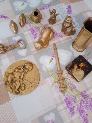 Lote figuras bronce antiguas
