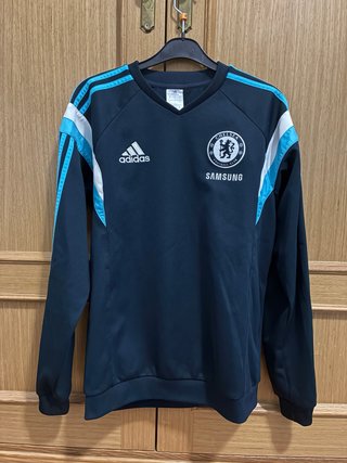 Sudadera Adidas Chelsea FC Negra y Azul