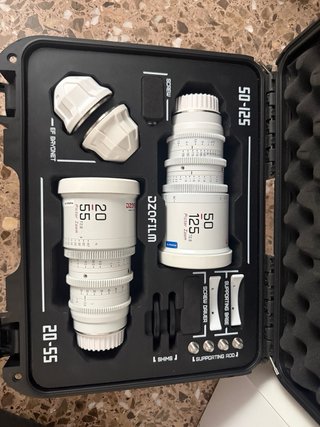 DZOFILM Pictor Zoom 20-55mm y 50-125mm Blancos