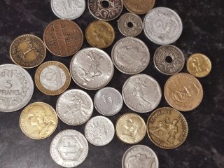 Lote monedas francesas variado
