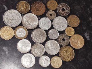 Lote monedas francesas variado
