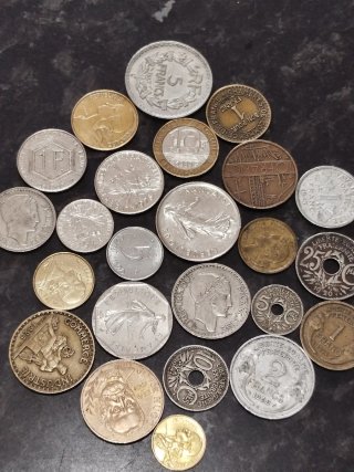 Lote monedas francesas variado