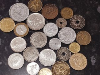 Lote monedas francesas variado