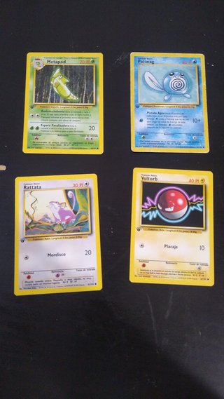 Cartas Pokémon Base Set 1ª Edición Español