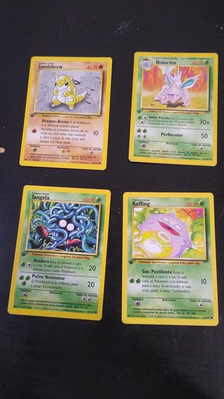 Cartas Pokémon Base Set 1ª Edición Español