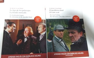 Lote de 9 libros Sherlock Holmes para aprender ing