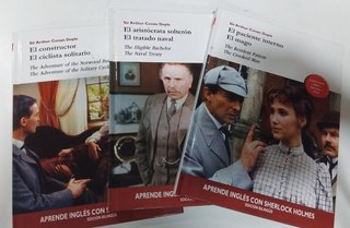 Lote de 9 libros Sherlock Holmes para aprender ing