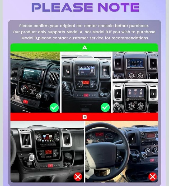 Pantalla CarPlay, para Fiat ducato