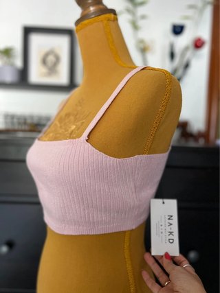 NA-KD - Cropped Top - Soft Ribbed Style - Lilac