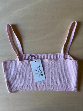NA-KD - Cropped Top - Soft Ribbed Style - Lilac