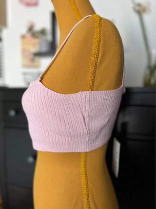 NA-KD - Cropped Top - Soft Ribbed Style - Lilac