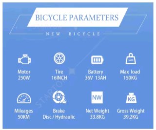 Bicicleta Eléctrica V20 Mini Fat Bike
