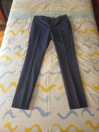 Traje Zara Man Talla 38 Azul Marino