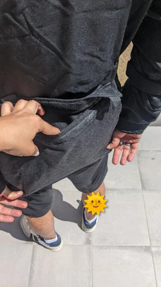 Chaqueta de moto negra