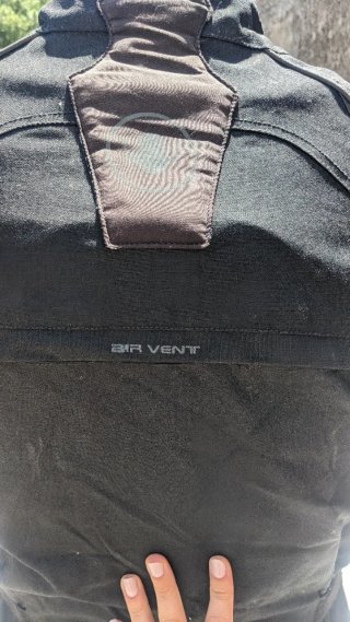 Chaqueta de moto negra
