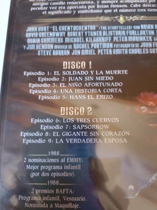 El Cuentacuentos Serie Completa 2 DVD sin abrir