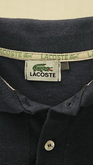 Polo Lacoste Vintage Azul Marino Talla XXL