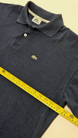 Polo Lacoste Vintage Azul Marino Talla XXL