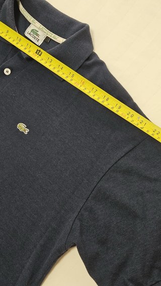Polo Lacoste Vintage Azul Marino Talla XXL